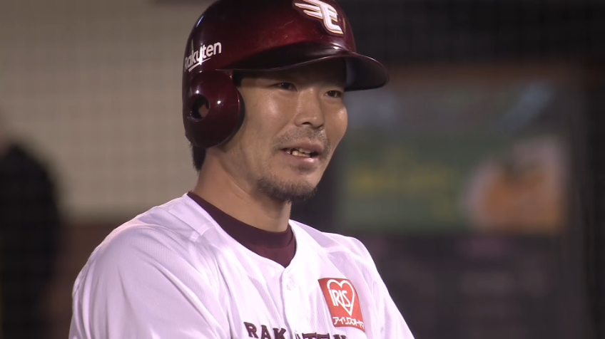 1回裏・E島内宏明 逆方向へのタイムリーヒットで1点を返す!!
