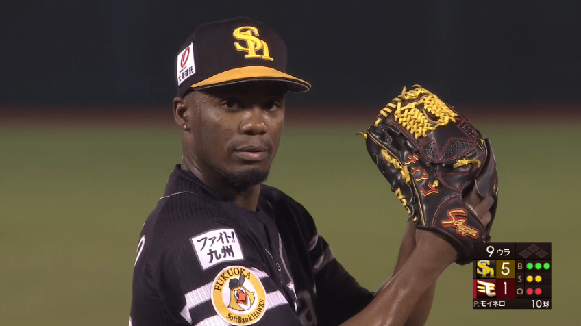 9回裏・Hモイネロ 空振り三振を奪い、試合を締める!! 優勝マジックは「１」に!!