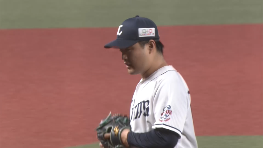 3回表・L松本航 外角への見事な変化球で見逃し三振を奪う!!