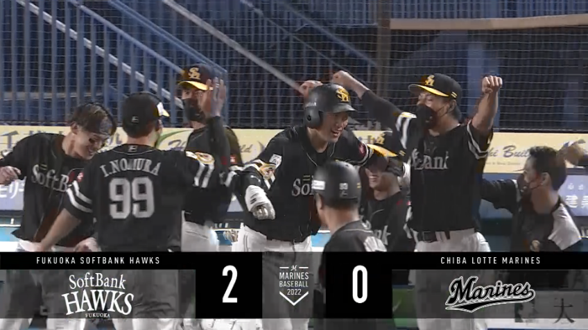 4回表・H柳田悠岐 欲しかった追加点!! 2試合連続となる逆方向へのホームラン!!