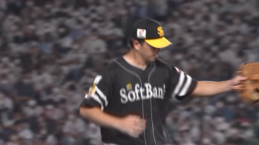 8回裏・H大関友久 気迫のピッチング!! 3者連続三振を奪う好投をみせる!!