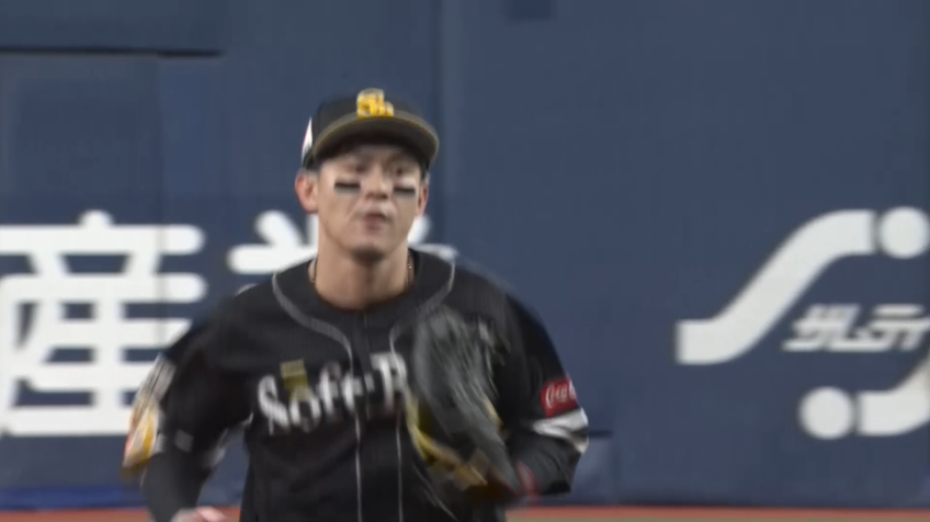 2回裏・H牧原大成 好守備でチームを救う!! 素晴らしい返球で得点を阻止!!