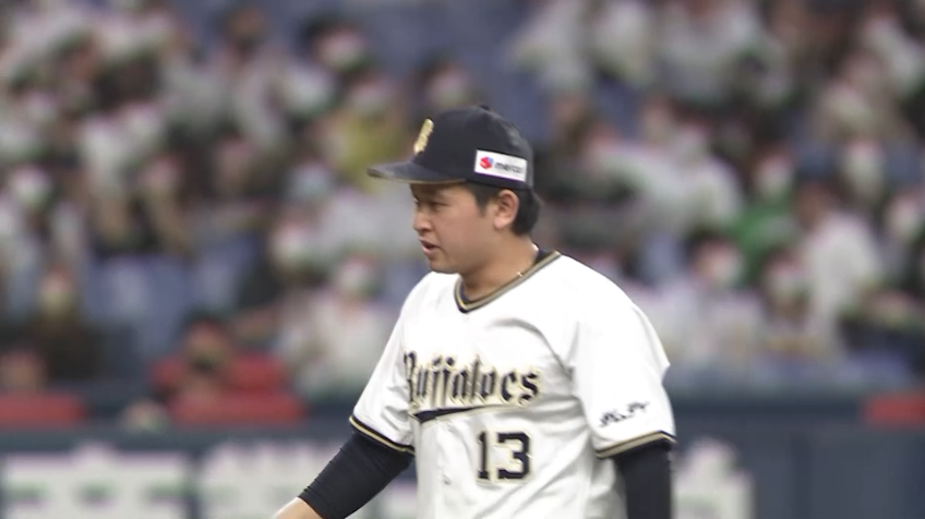 4回表・B宮城大弥 この回3者連続三振を奪う!! 攻撃に弾みをつける見事なピッチング!!