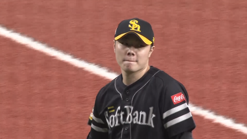 7回裏・H松本裕樹 1アウトランナー2,3塁のピンチで登板し、無失点に抑える好投をみせた!!