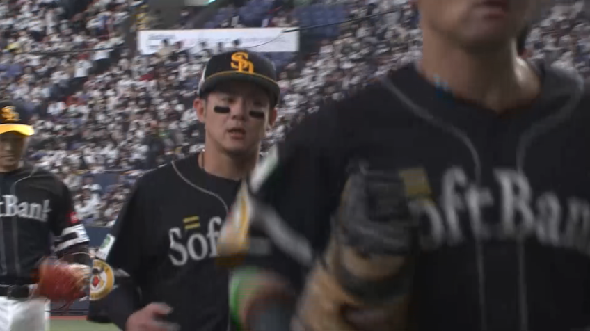 1回裏・H牧原大成 先制点を防ぐナイスプレー!!