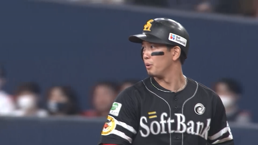 8回表・H栗原陵矢 今日3打点目!! ダメ押しのタイムリーヒット!!