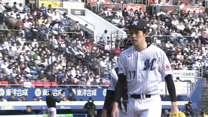 6回表・M佐々木朗希 本日11奪三振の好投で6回無失点!!