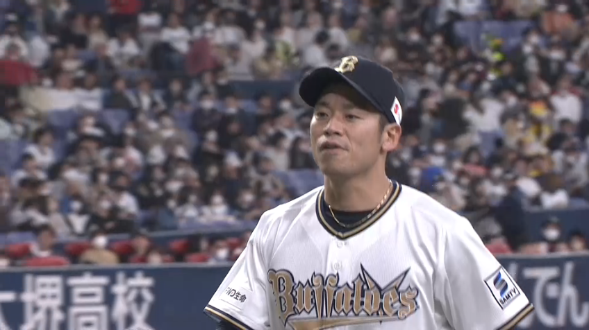 8回表・B近藤大亮 2者連続三振を奪い満塁のピンチを無失点で切り抜ける!!