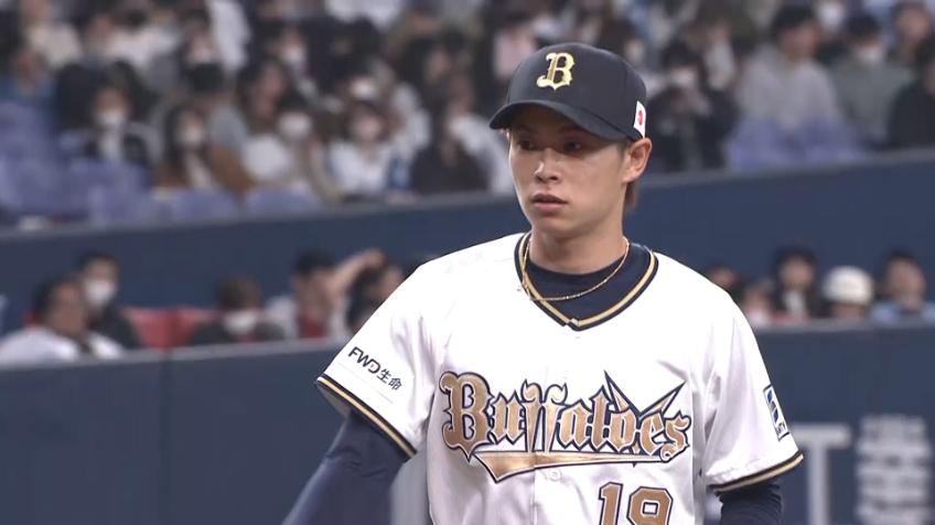 7回表・B山岡泰輔 ロングリリーフで、三振斬り!!