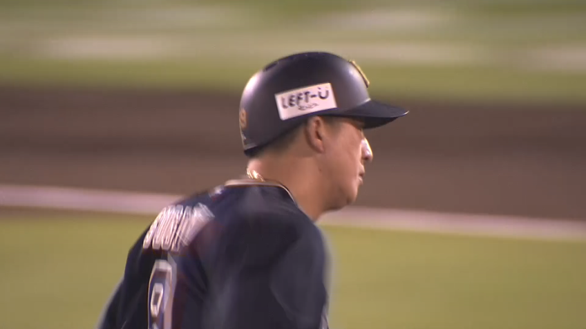 8回表・B杉本裕太郎 4試合ぶり第3号2ランホームランを放ち点差を広げる!!