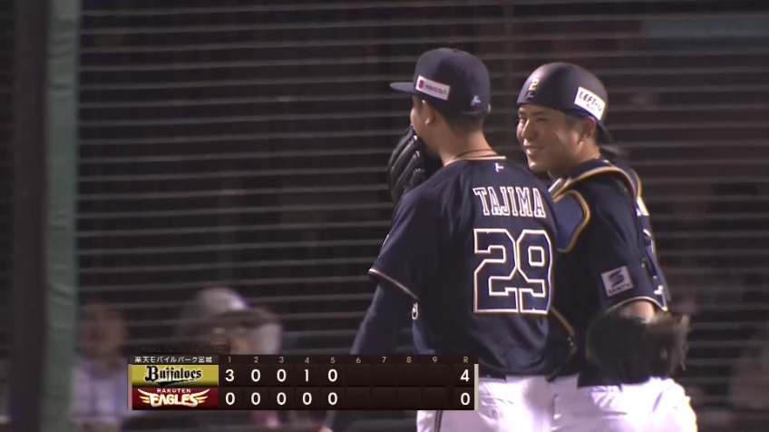 5回裏・B田嶋大樹 ノーアウト1,2塁のピンチを招くも粘りのピッチングで無失点に切り抜ける!!