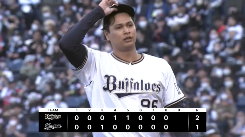 8回裏・B宇田川優希 フォークで空振り三振を奪い一打同点のピンチを凌ぐ!!