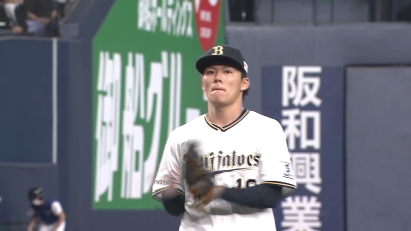 6回表・B山本由伸 前の回から5者連続三振を奪う!!