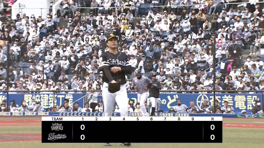 1回裏・H藤井皓哉 初回から、3者連続三振に抑える好投!!