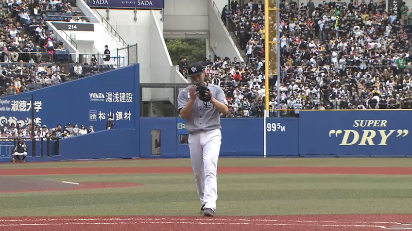 3回表・M西野勇士 先制のピンチを背負うも、無失点で切り抜ける!!