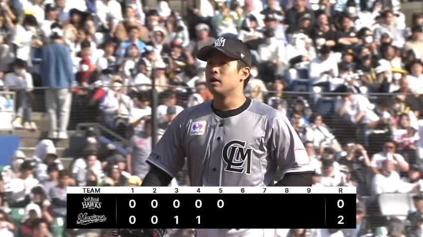 5回表・M種市篤暉 5回7奪三振無失点の好投をみせる!!