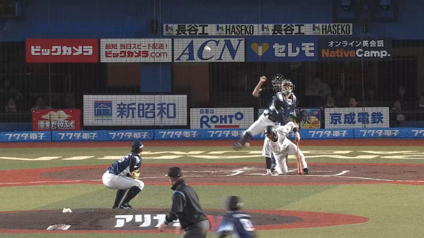 1回裏・L柘植世那 素早い送球で盗塁阻止!!