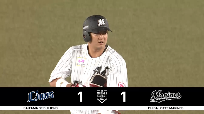 2回裏・M佐藤都志也 チャンスを生かして同点タイムリー!!