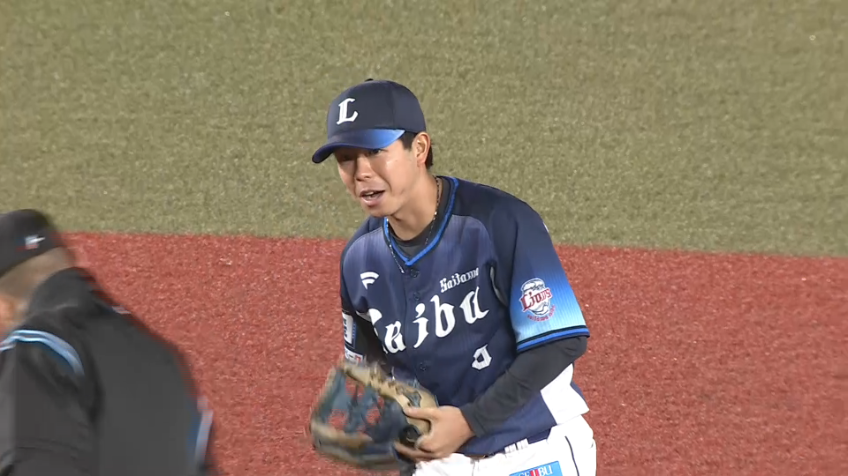 8回裏・L児玉亮涼 素晴らしい反応を見せた好プレー!!