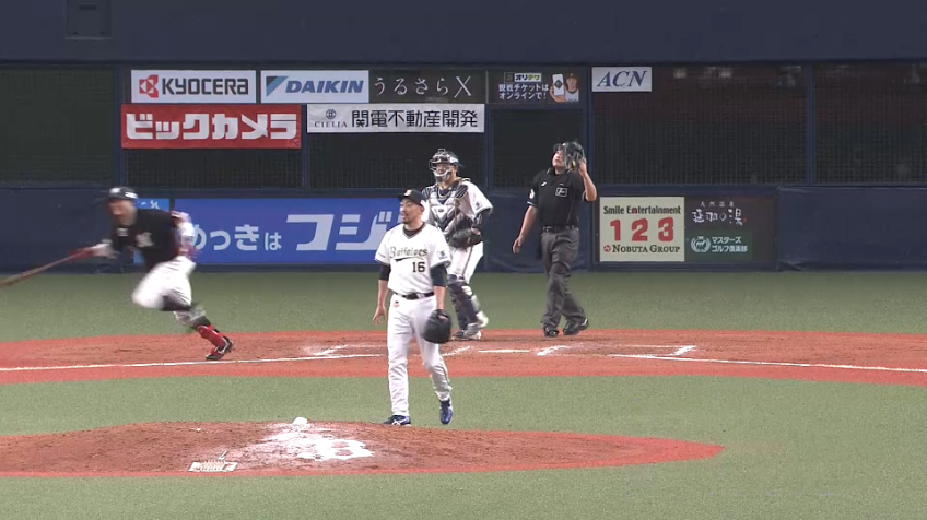 9回表・B平野佳寿 日米通算800試合登板でピンチを脱した!!