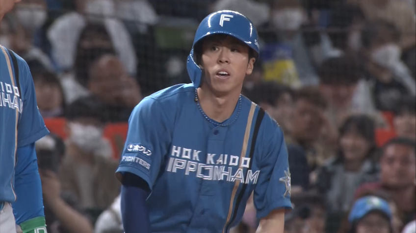 3回表・F五十幡亮汰  二盗の後は三盗も!! 今季9盗塁目で先制のチャンスを演出!!