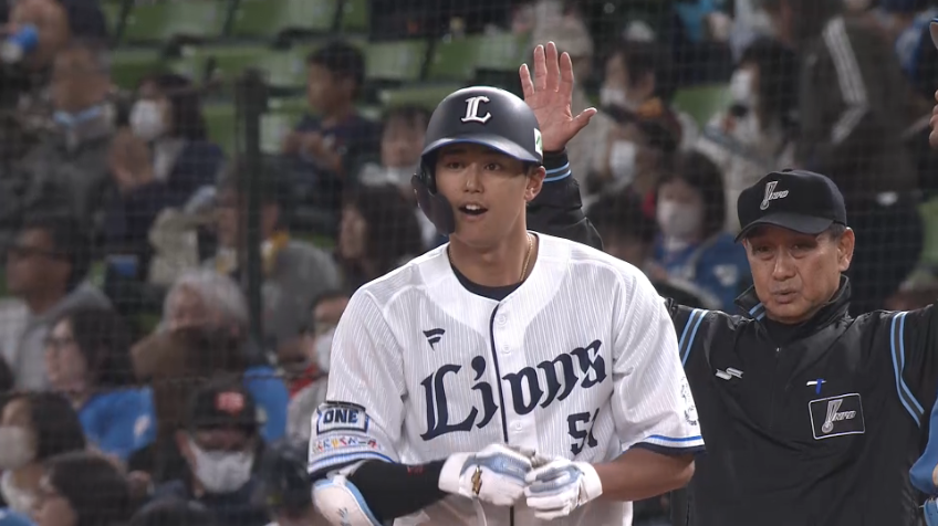6回裏・L西川愛也 ライト前へのヒットで2試合連続安打!!