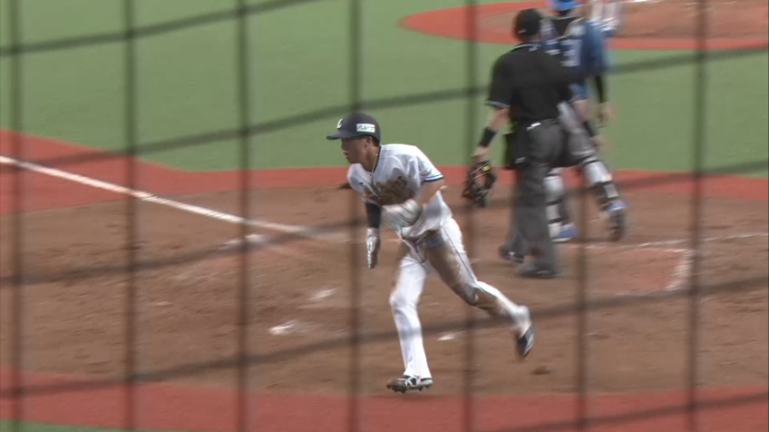 5回裏・L滝澤夏央 好走塁を見せ、1点を勝ち越す!!