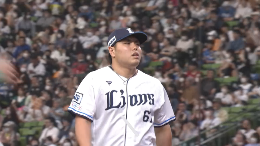 6回表・L平良海馬 最後は153km/h!!この試合6個目の三振を奪う!!