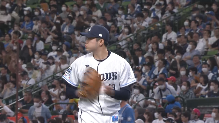 8回表・L佐藤隼輔 1点差の場面で見事な火消し!!