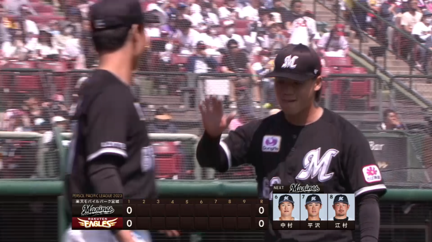 1回裏・M森遼大朗 糸を引くようなストレートで3球見逃し三振を奪い、好スタートを切る!!