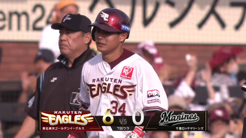 7回裏・E山崎剛 猛打賞に2打席連続打点!! フェンス直撃のタイムリー3ベースヒットを放つ!!