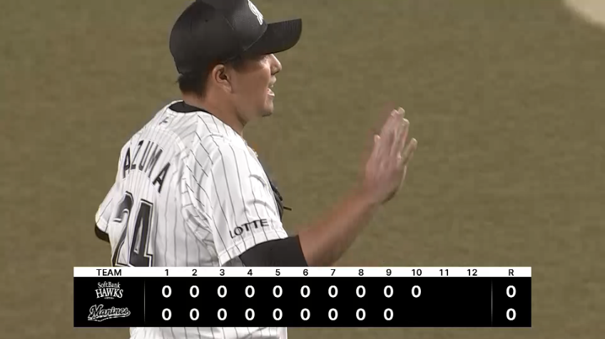 10回表・M東妻勇輔 今シーズン初登板でピンチを招くも空振り三振を奪いピンチを切り抜ける!!