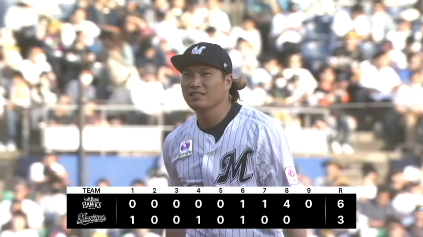 9回表・M岩下大輝 ピンチを招くも空振り三振で凌ぐ!!