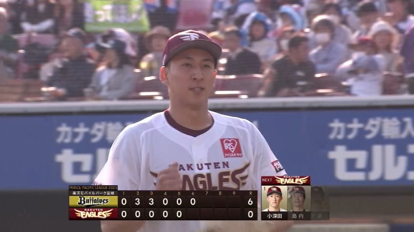 6回表・E高田孝一 ピンチを招きながらも3イニングを無失点!!