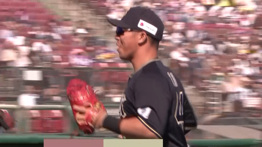 3回裏・B頓宮裕真 痛烈な打球を見事にさばく好プレー!!