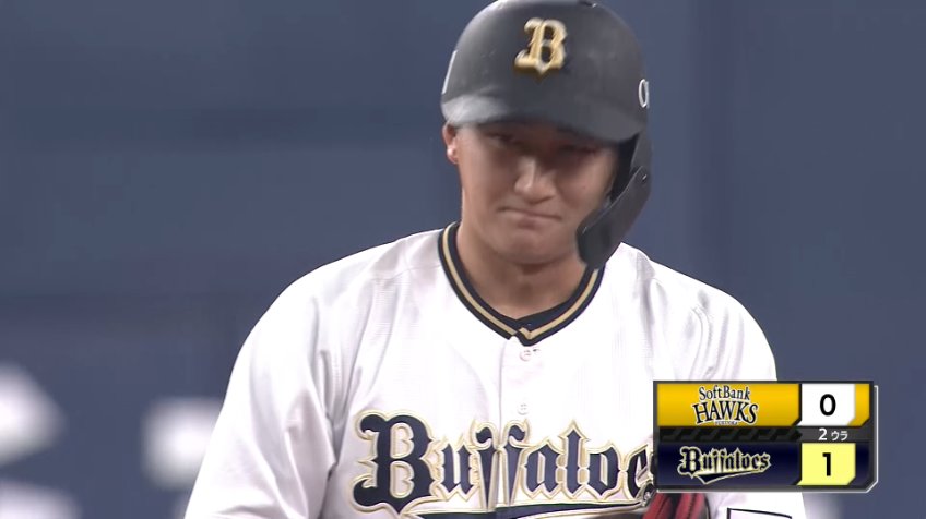 2回裏・B紅林弘太郎 センターオーバーの先制タイムリー2ベースヒット!!