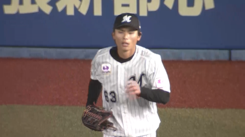 8回表・M和田康士朗 追いついた!! 自慢の足を活かしてスライディングキャッチ!!