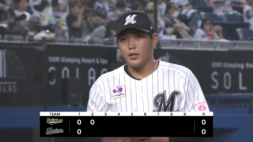 2回表・M廣畑敦也 2回を3奪三振無失点に抑え、マウンドを降りる‼