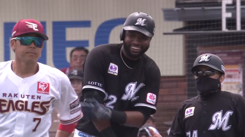 1回表・Mポランコ センターへのタイムリーヒットで先制!!