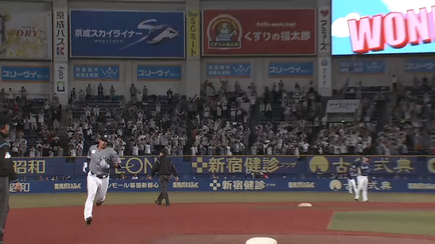 4回裏・M池田来翔 初球を振り抜きレフトポール際へのソロホームランを放つ!!