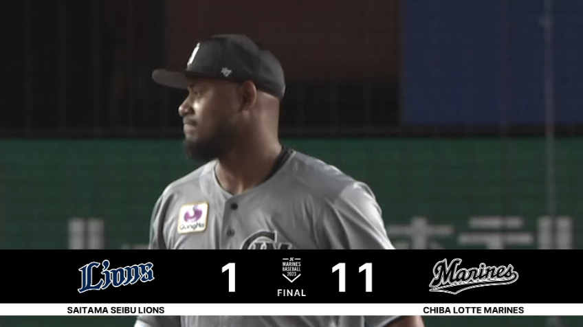 9回表・Mメルセデス 3イニングを無失点に抑え来日初セーブをあげる!!