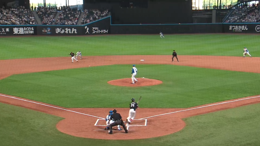 1回表・H栗原陵矢 4番の仕事!! 強襲のタイムリー内野安打で幸先よく先制!!