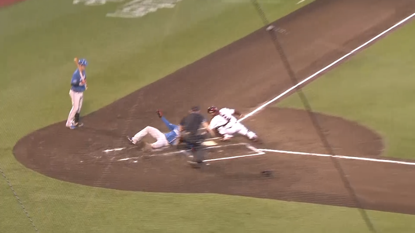 1回表・F野村佑希 好走塁!! ホームスチール成功で1点を追加!!