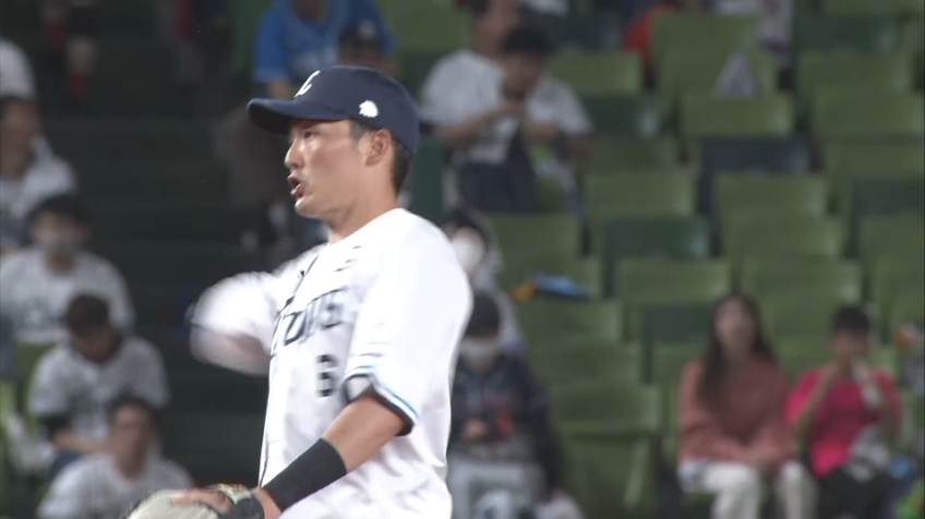 6回表・L源田壮亮 復帰後初めてショートゴロをアウトにする!!
