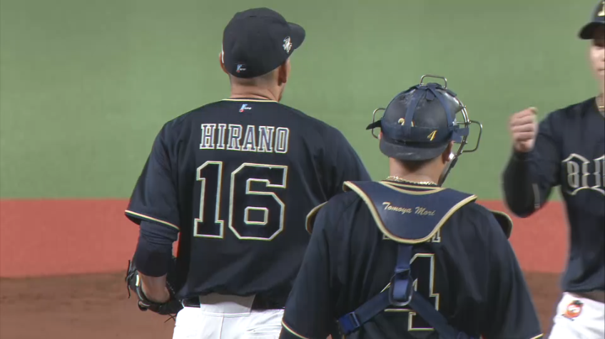 9回裏・B平野佳寿 最後は落とした!! 自身は8セーブ目でチームは4連勝!!