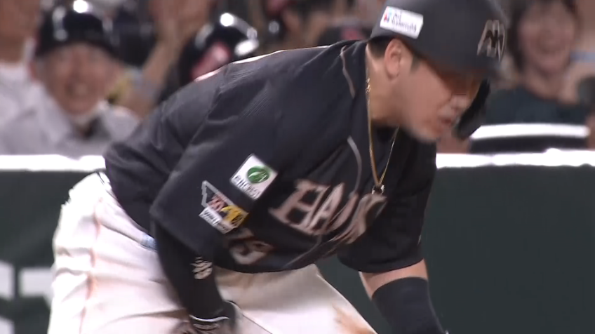 4回裏・H甲斐拓也 2点タイムリー3ベースでこの回一気に同点に追いつく!!