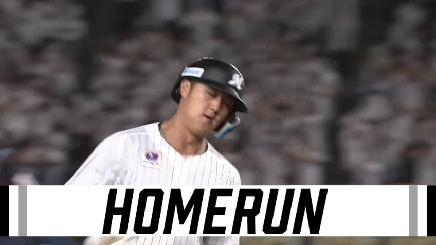 4回裏・M山口航輝 復帰一発目の確信弾!! バックスクリーン左へソロホームランを放つ!!