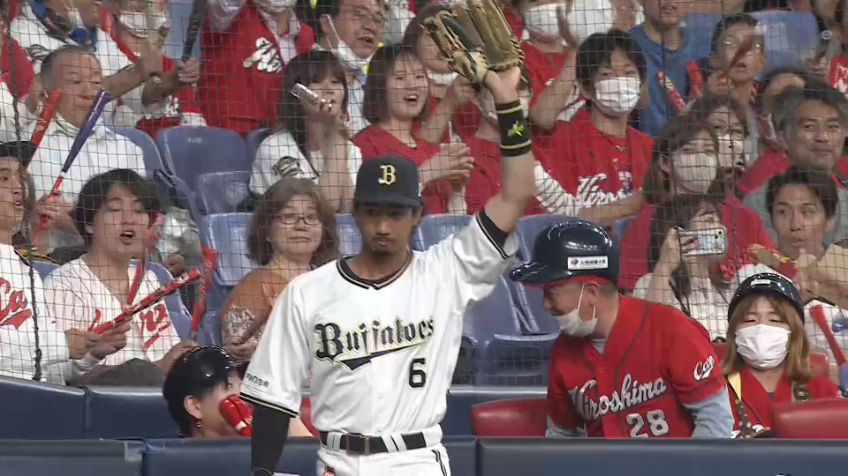 1回表・B宗佑磨 2年連続ゴールデングラブ賞の守備を初回から魅せるファインプレー!!