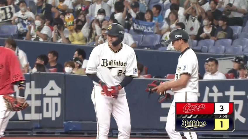 7回裏・B紅林弘太郎 2打席連続のヒットはライト線へのタイムリー!!