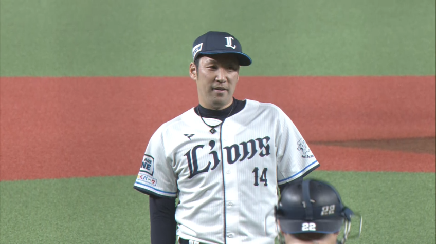 9回表・L増田達至 最後のバッターをライトフライに打ち取り完封リレー達成!!